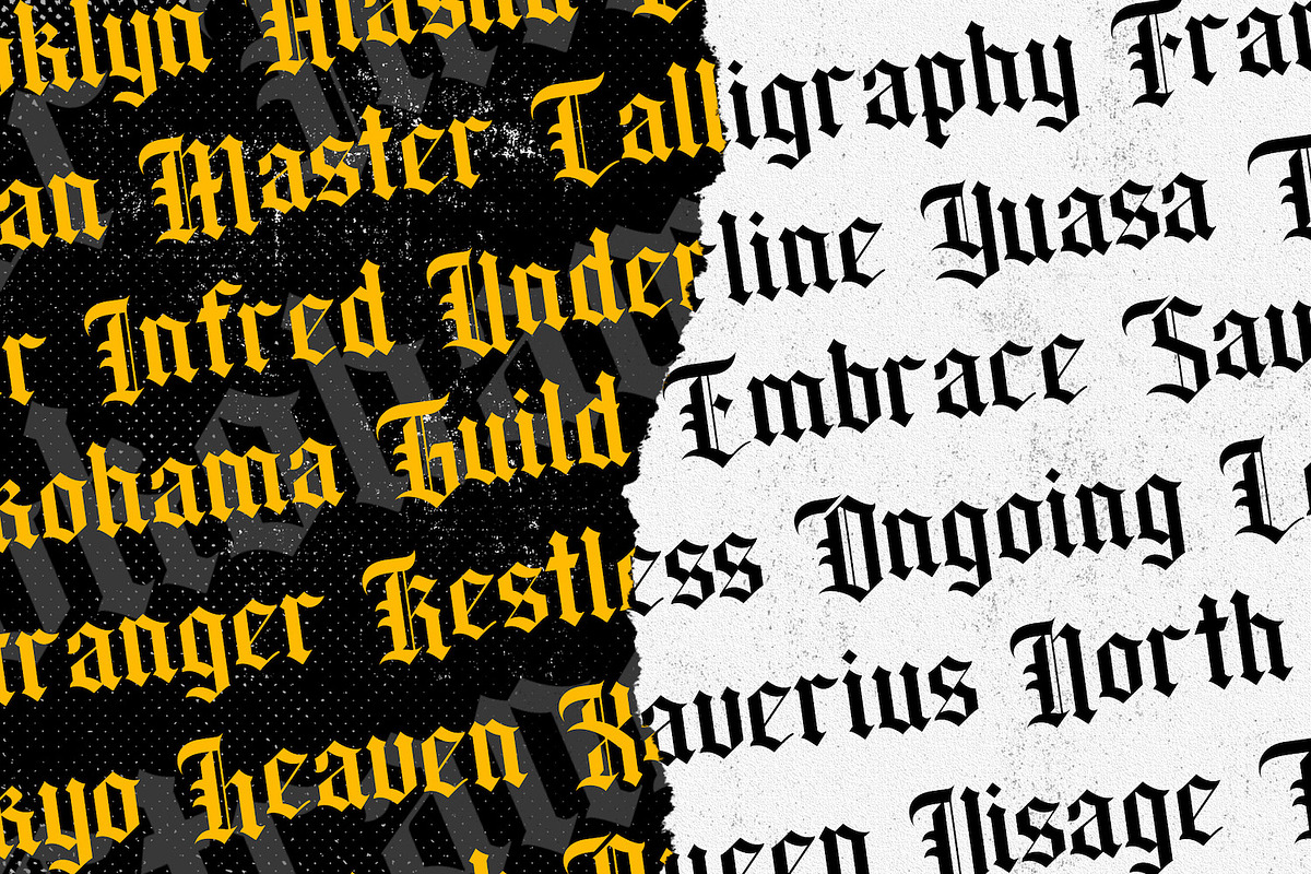 Wilson Wells - Blackletter Font preview 4