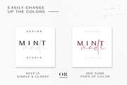 55 Minimalist Luxe Logos, a Branding & Logo Template by Mint Made (Thumbnail 5 of 17)