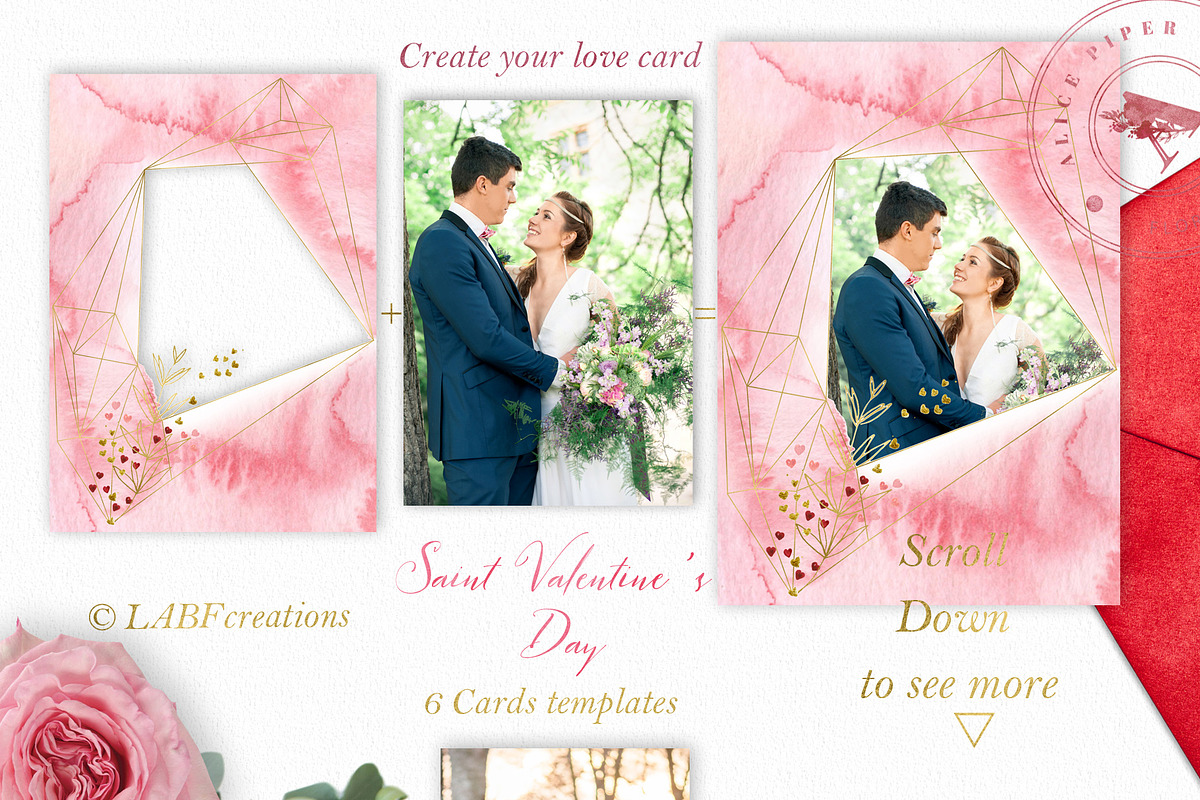 Saint Valentine's Day watercolor kit, a Texture Illustration by LABFcreations (Photo 12 of 13)