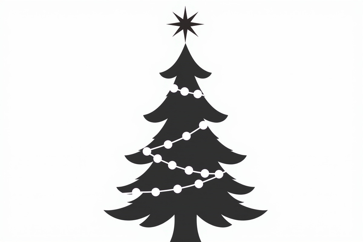 Cozy Holiday Tree Silhouette Designs, an Illustration by Gaye Art (Photo 21 of 21)