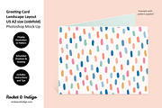 US A2 Greeting Card PS Mockup 7, a Product Mockup by Rocket & Indigo (Thumbnail 4 of 8)