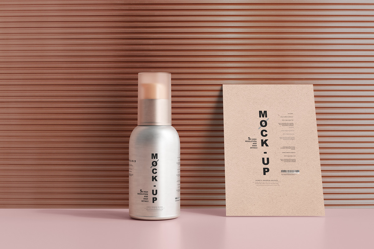 Aluminum Cosmetic Mockup Bundle, a Cups & Container Mockup by pmvch (Photo 134 of 206)