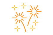 Fireworks Flat Icon, a Duotone Icon by Pexelpy (Thumbnail 1 of 2)