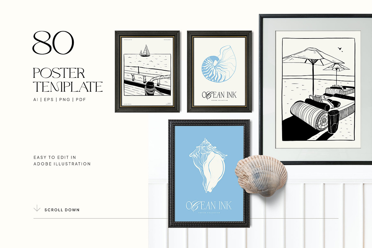 Ocean | Poster Builder, an Animal Illustration by KetteCreate (Photo 4 of 15)