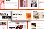 Portfolio Template InDesig & Canva, a Presentation Template by TemplateFolio-Shop (Thumbnail 1 of 14)