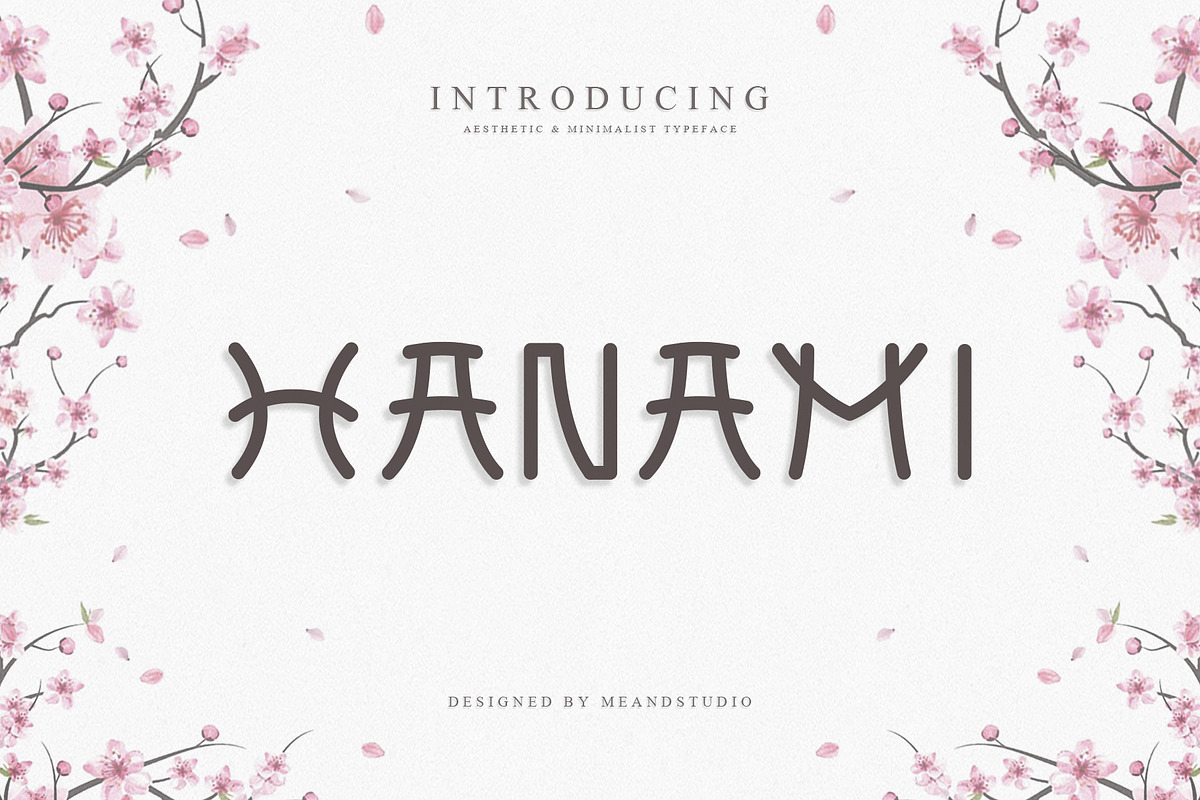 HANAMI – Elegant Japanese Font, a Symbol Font by MEANDSTUDIO (Photo 1 of 9)