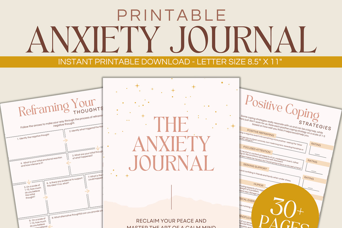 Mental Health Self Care Mega Bundle, a Stationery Template by Ambitiously Alexa (Photo 3 of 6)