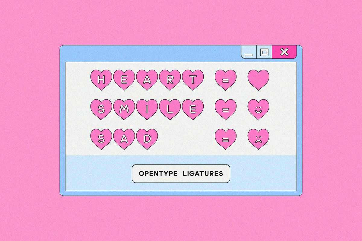 Heart Shape Font, a Sans Serif Font by CuteDreamyDesign (Photo 3 of 8)