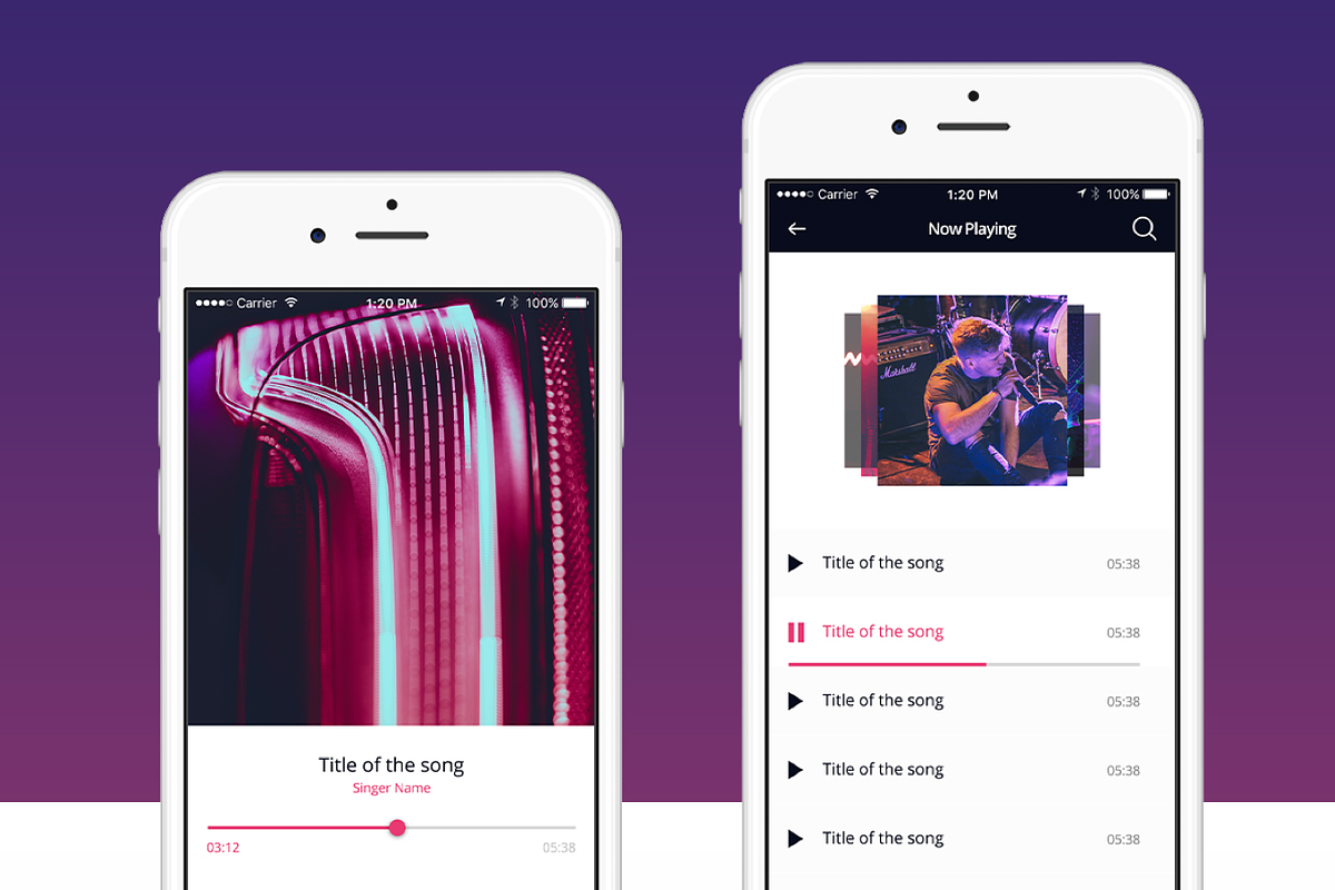 Multimedia Mobile UI Kit, an UI Kit Template by CreativesCastle