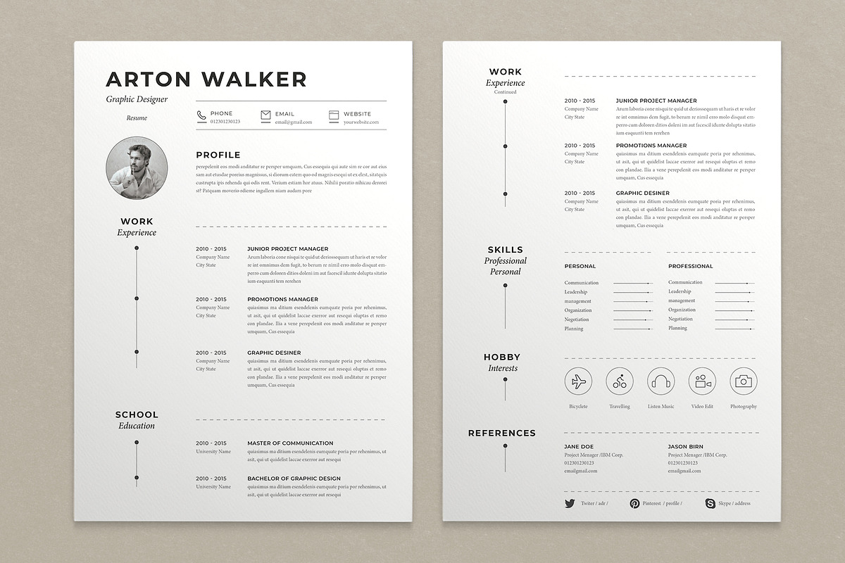 Resume Arton, a Resume Template by sz81 (Photo 4 of 5)