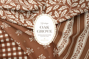 Oak & Acorn Autumn Patterns - Orange, a Pattern Graphic by Eclectic Anthology (Thumbnail 1 of 13)