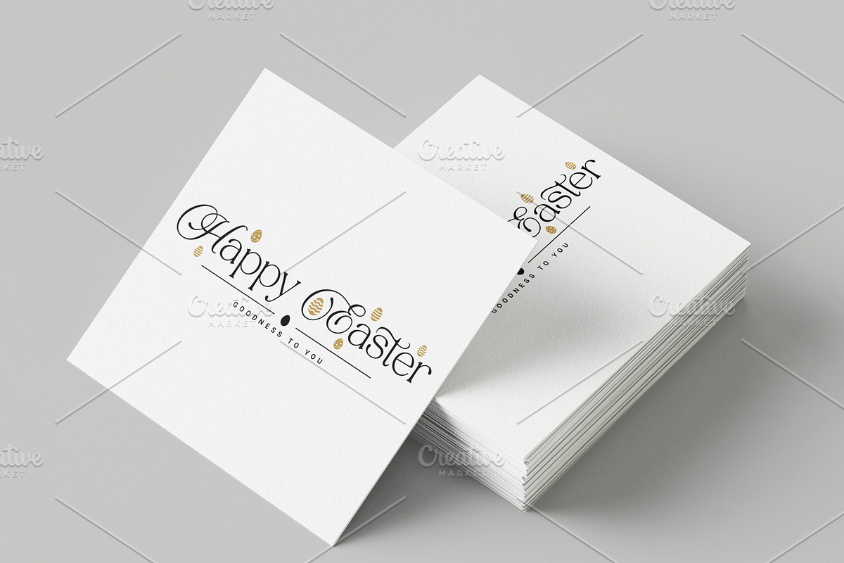 Happy Easter Goodness To You Banner, an Illustration by PushLogo (Photo 5 of 6)