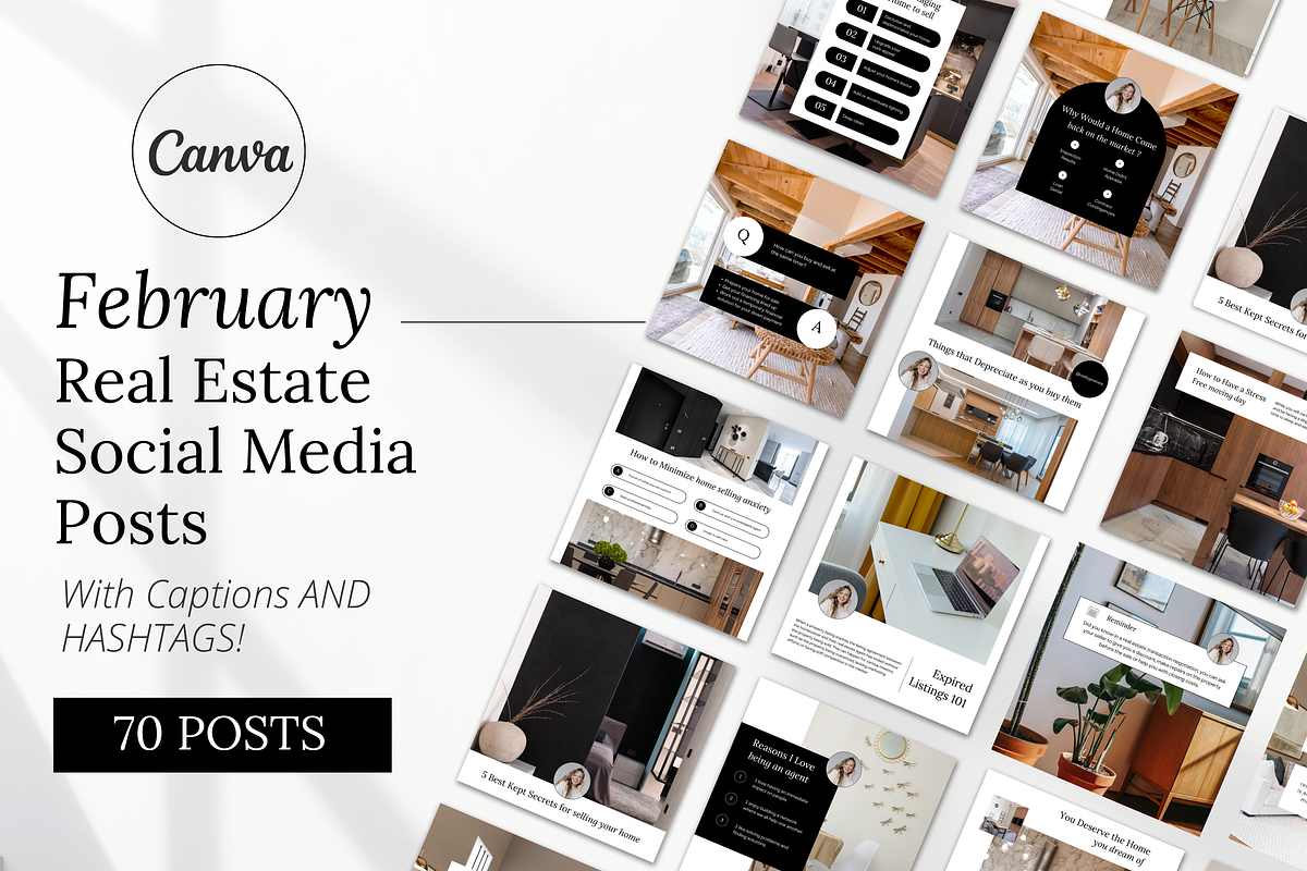 February Real Estate Posts, a Social Media Template by Marketing Templates Co. (Photo 1 of 9)