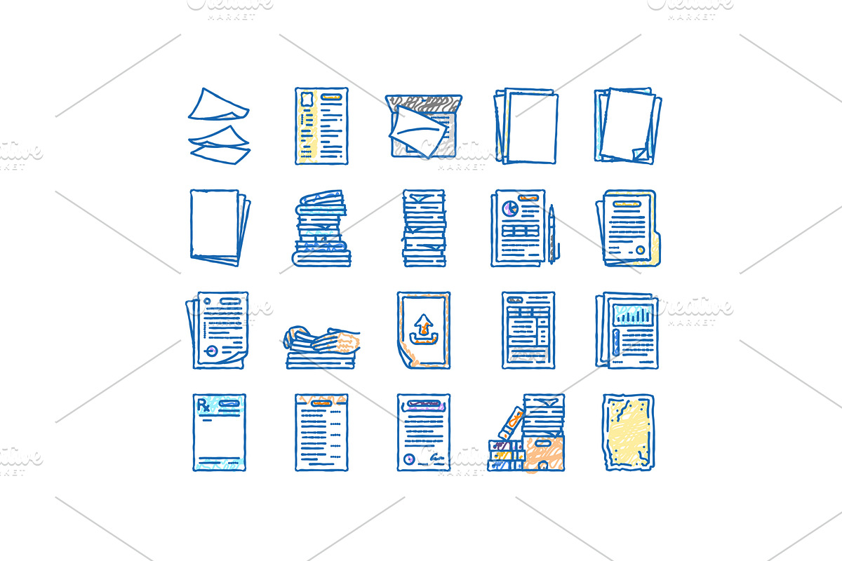 paper document office note page, an Object Illustration by pikepicture