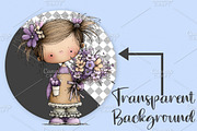 Whimsical Spring Girls Clipart PNG, an Illustration by Canvas Craft (Thumbnail 2 of 7)