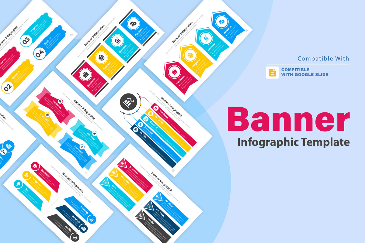 Banner Infographics Google Slide, a Templates & Theme by Mighty-Slide (Photo 1 of 7)