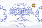 Adele Vintage Frame Collection, an Object Graphic by NassyArt (Thumbnail 1 of 16)