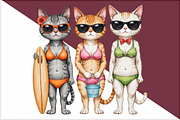 Funny Cat Summer Png, Funny Animal P, an Illustration by Sublimation Artist (Thumbnail 3 of 6)