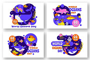 10 World Ocean Day Illustration, an Animal Illustration by denayunebgt (Thumbnail 3 of 4)