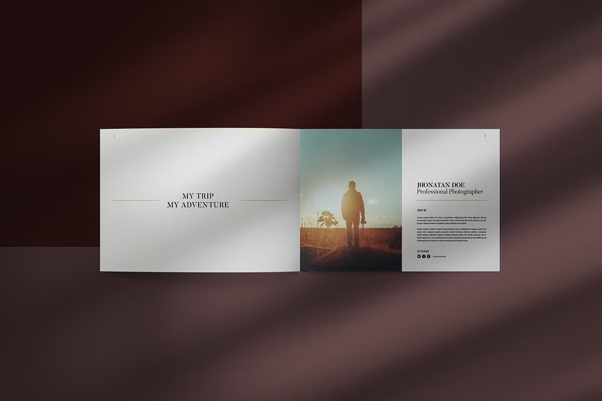 Photography Portfolio Template, a Brochure Template by adekfotografia (Photo 2 of 9)