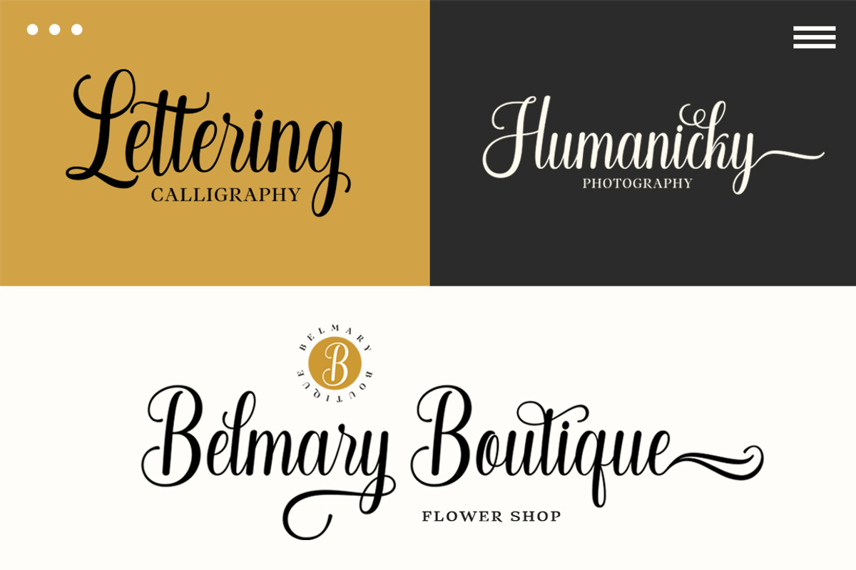Baby Sillentha Script, a Script Font by Alpha Bento (Photo 7 of 11)