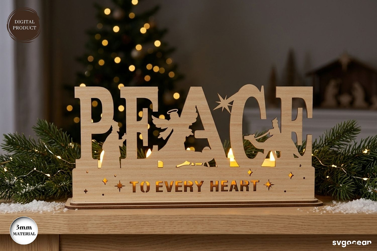 Nativity Candle Holder SVG Bundle, a Decorative Illustration by svgocean (Photo 9 of 14)