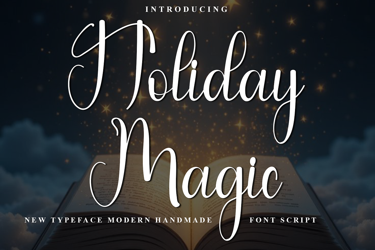 Holiday Magic, a Handwritten Font by InermediaSTUDIO (Photo 1 of 8)