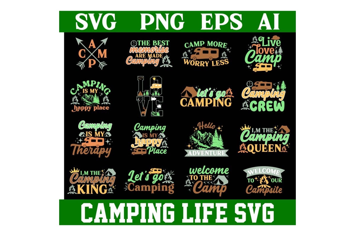Camping Life SVG, Camping PNG Bundle, an Object Graphic by Digi_Design_World (Photo 3 of 9)