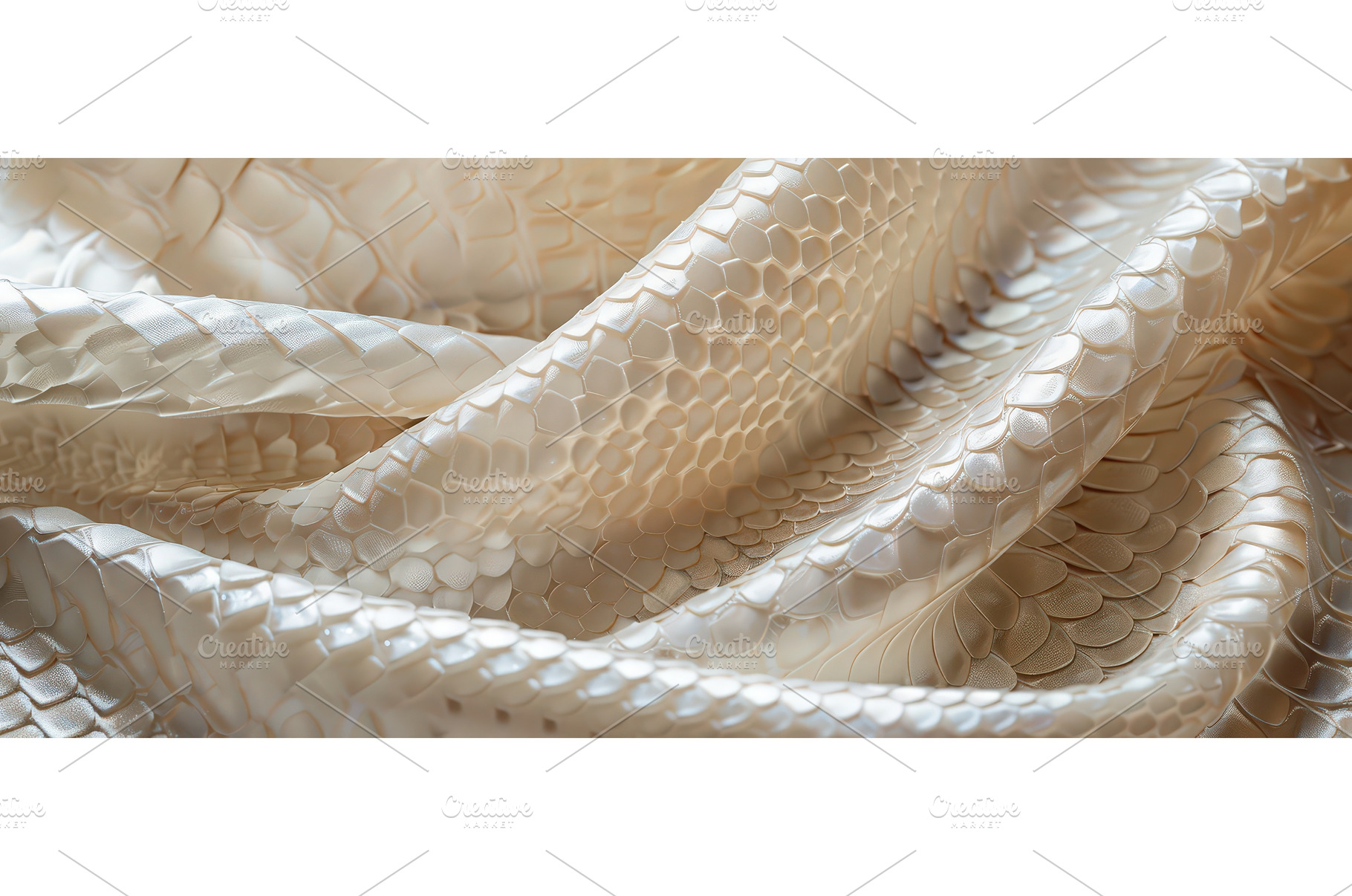 Beige snake skin texture with glossy, a Background Photo by piter.goskov