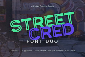 Street Cred Font Duo, a Sans Serif Font by Parker Creative