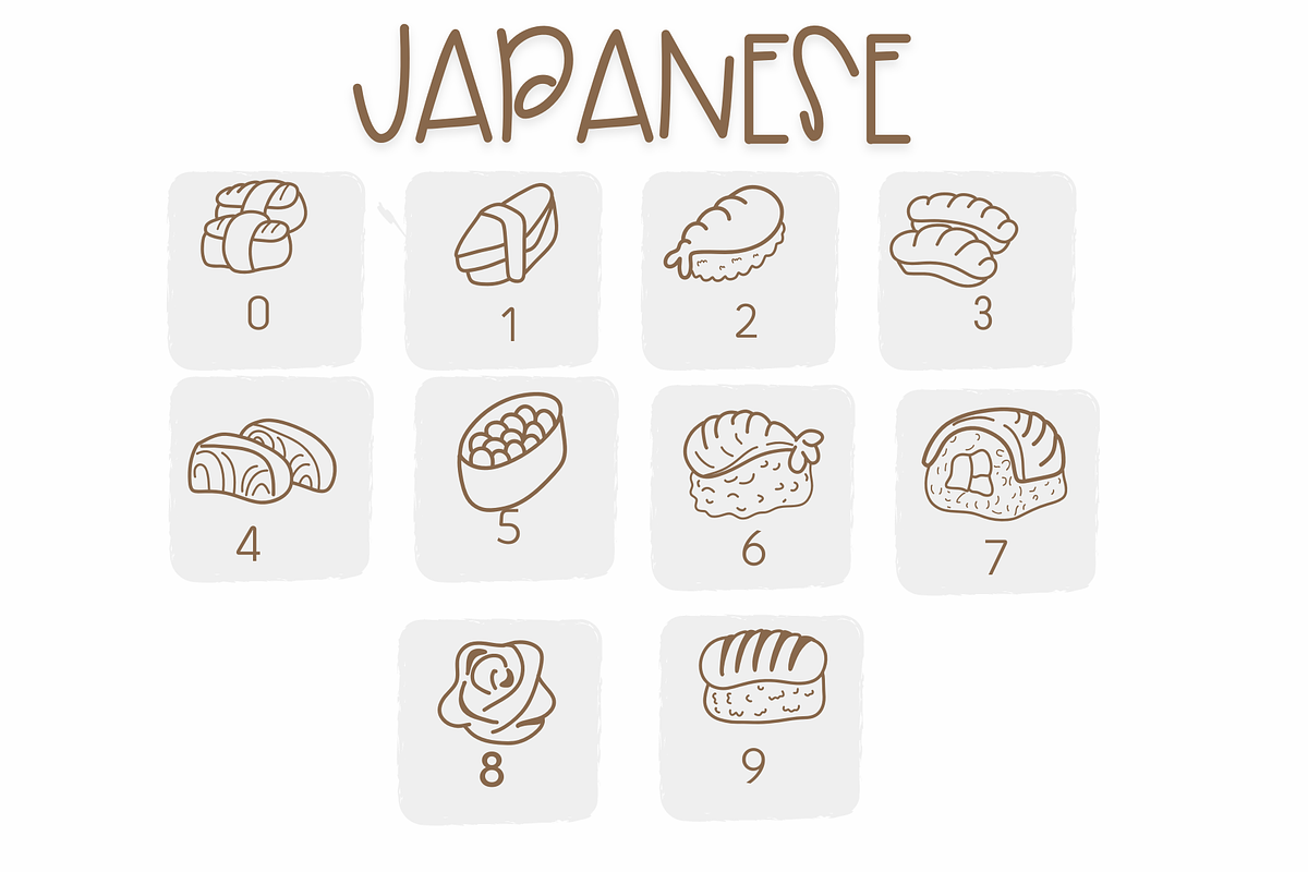 Japanese Food | Symbols Fonts, a Symbol Font by Sirinart (Photo 4 of 7)