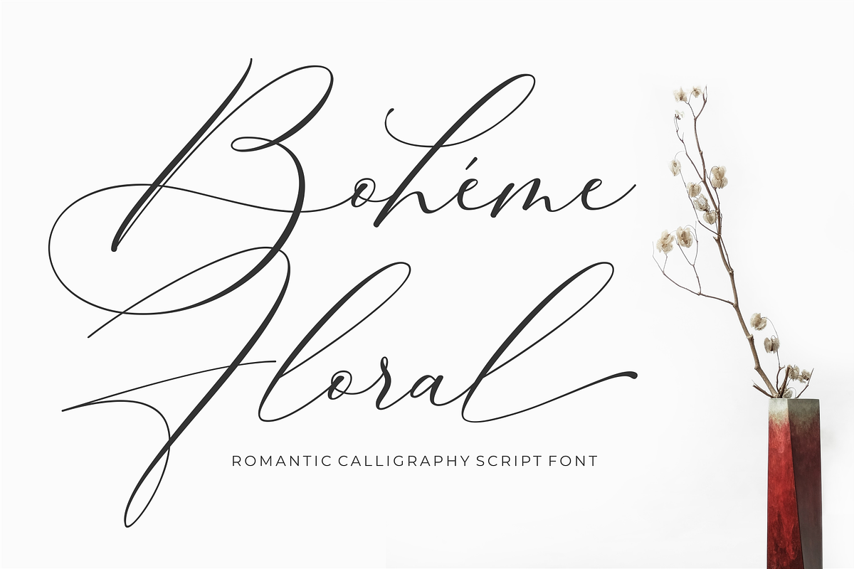 Luxury Font - Boheme Floral