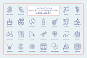 4x Mega Bundle (25% off) Line Icons, an Outline Icon by Made by Made (Thumbnail 6 of 25)