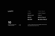 LOFT - Minimal Display Font Family, a Sans Serif Font by Designova® (Thumbnail 15 of 15)