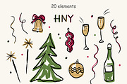 Hand Drawn Christmas Collection, an Object Graphic by Oxi An illustrator (Thumbnail 4 of 9)