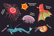 Deep Sea Creature Illustrations, an Animal Illustration by ThePixelLibrary (Thumbnail 3 of 11)