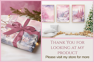 Pretty Pink Christmas Backgrounds