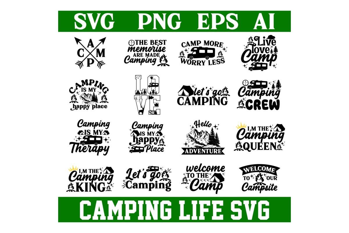 Camping Life SVG, Camping PNG Bundle, an Object Graphic by Digi_Design_World (Photo 2 of 9)