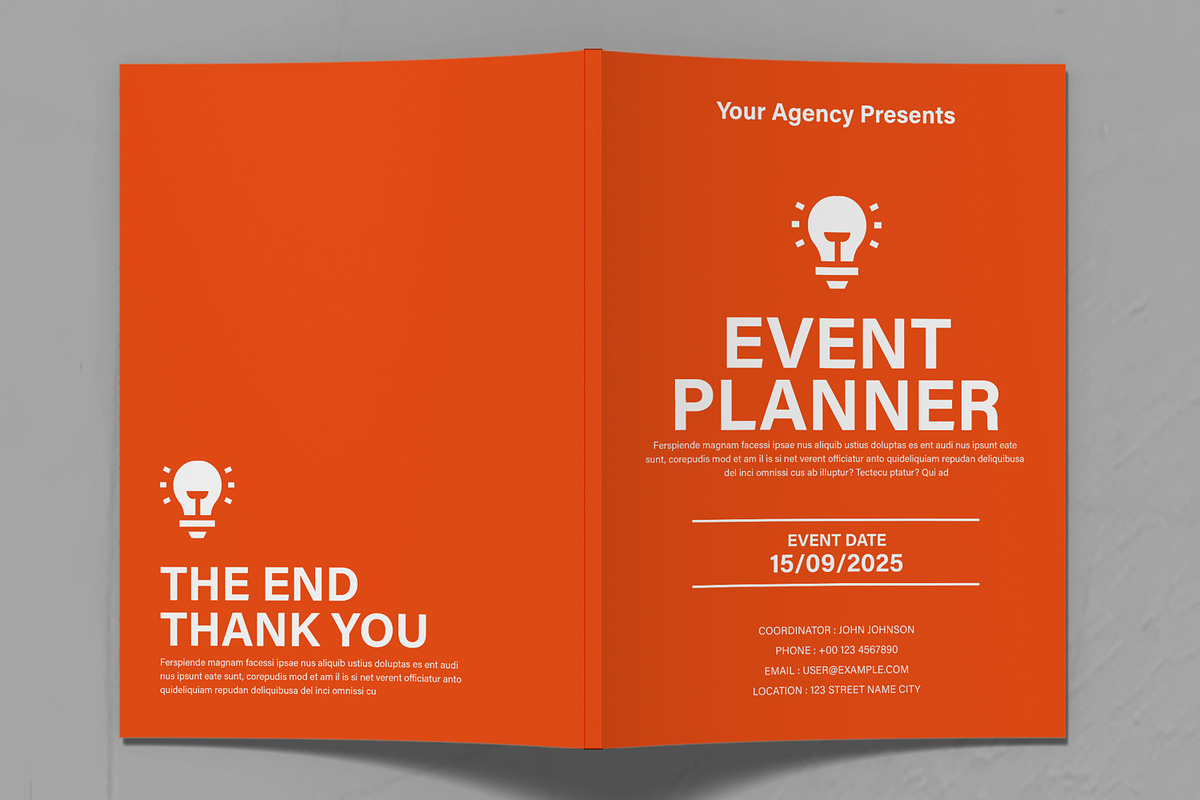 Event Planner Template, a Stationery Template by ContestDesign (Photo 2 of 4)