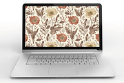Seamless Set Flowers Poppy Poppies, a Pattern Graphic by Vintage (Thumbnail 11 of 11)