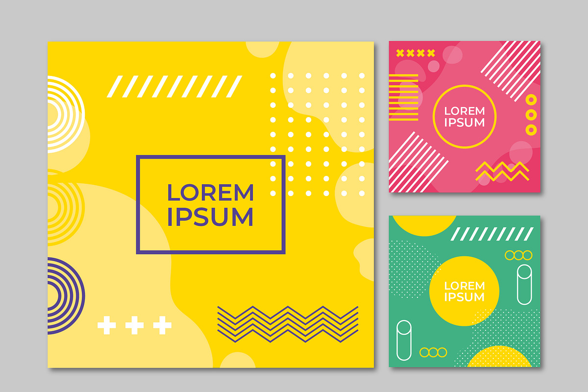 Social Media Post with Abstract Back, a Templates & Theme by studiogstock (Photo 2 of 4)