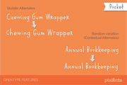 Pocket Px cute font, a Script Font by Letradora (Thumbnail 3 of 4)