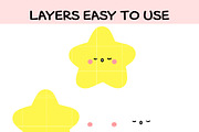 Baby Star SVG | Cute Kawaii Star, an Illustration by TheHitShop (Thumbnail 5 of 9)