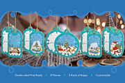 Christmas Gift Tag - Merry Mistletoe, a Card Template by diary.bari (Thumbnail 2 of 8)
