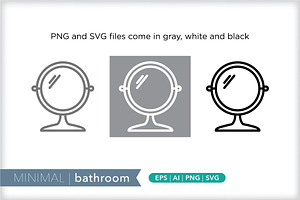 Minimal Bathroom Icons