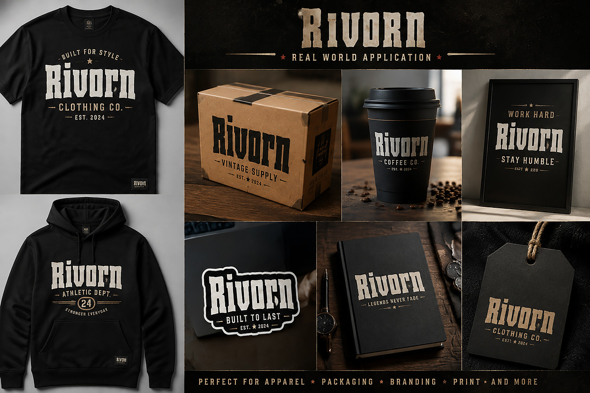 Rivorn, a Slab Serif Font by Wow Magic (Photo 2 of 4)