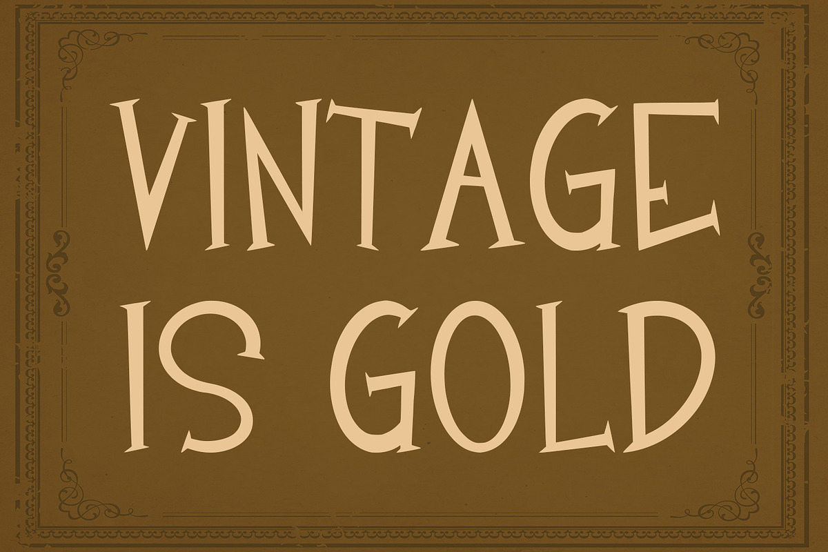 Minosh Vintage Display Typeface, a Serif Font by Maulana Creative (Photo 5 of 7)