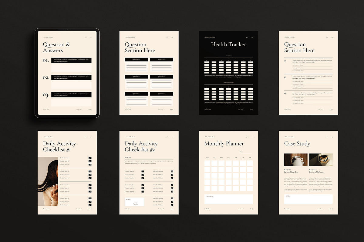 Editorial Workbook Design Template, a Magazine Template by ArtisanaAura (Photo 11 of 20)