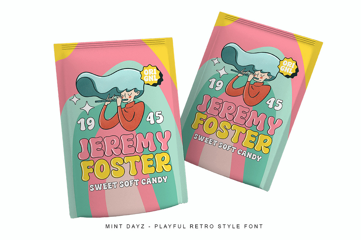 50% Mint Dayz Retro Rounded Display, a Sans Serif Font by Four Lines Std. (Photo 6 of 11)