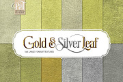 Gold & Silver Leaf, a Texture Graphic by Patterns & Textures (Thumbnail 1 of 16)